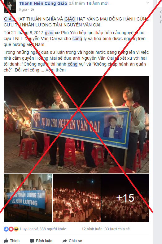 Những kẻ dung túng cho tội lỗi của thành viên phản động Việt Tân Nguyễn Văn Oai.