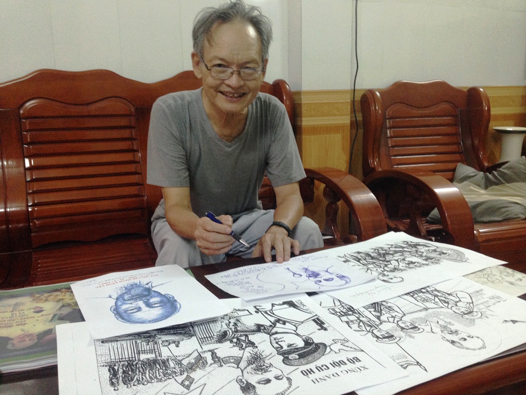 Người cựu chiến binh trọn đời vẽ chân dung Bác Hồ