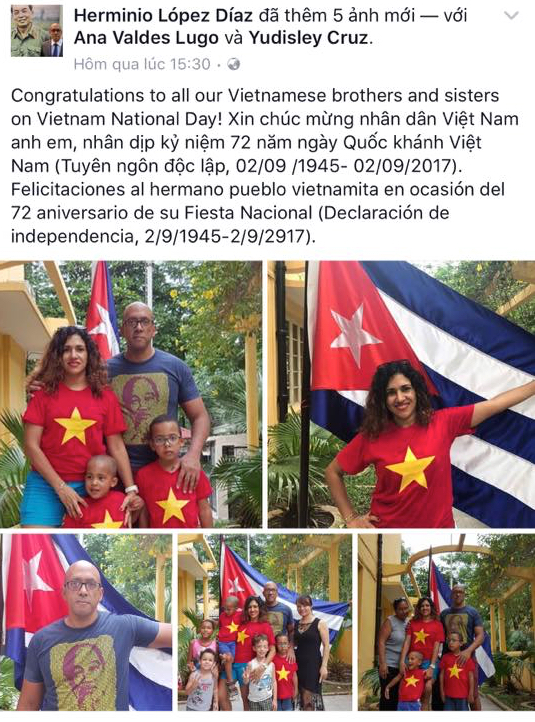 Cư dân mạng nức lòng vì hành động của Ngài Đại sứ Cuba nhân Ngày Quốc khánh Việt Nam