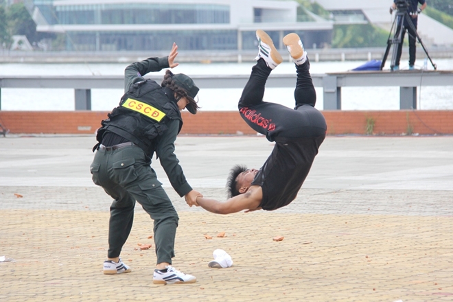 Mãn nhãn với màn trình diễn võ thuật trong buổi Tổng duyệt xuất quân bảo vệ APEC 2017