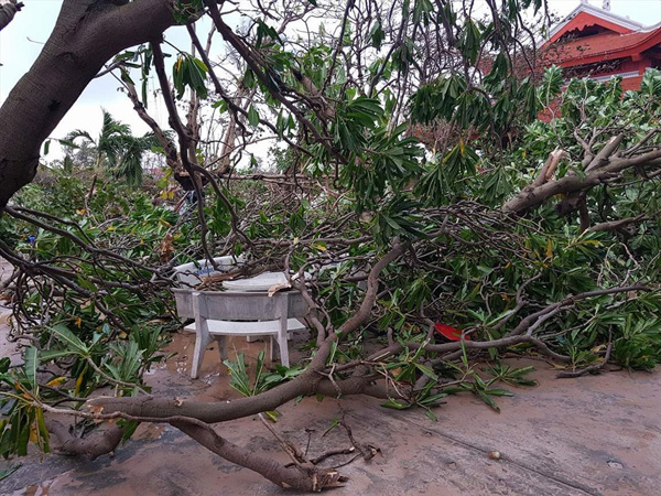 Cơn bão Tembin gây thiệt hại nhiều tài sản ở huyện đảo Trường Sa