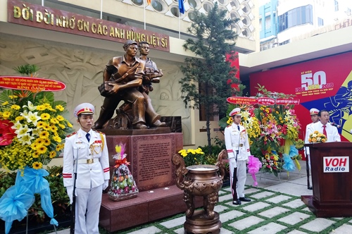 Khánh thành Đài tượng niệm “Biệt động Thành đánh Đài Phát thanh Sài Gòn năm 1968”