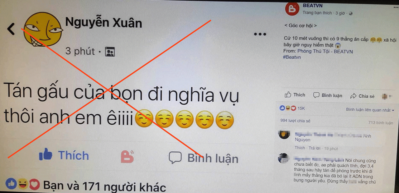 Diễn đàn BEATVN gây phẫn nộ vì kêu gọi ‘tán người yêu thanh niên lên đường nhập ngũ’