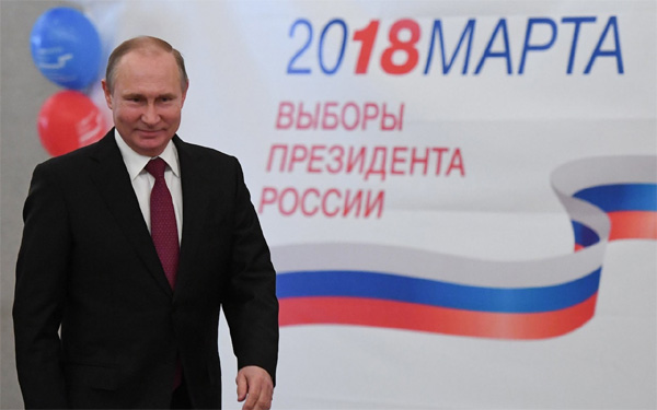 Putin thắng áp đảo, tiếp tục tái đắc cử tổng thống Nga