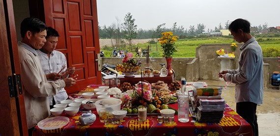 Quảng Bình: Nhiều gia đình cúng vọng 64 liệt sĩ hy sinh ở đảo Gạc Ma