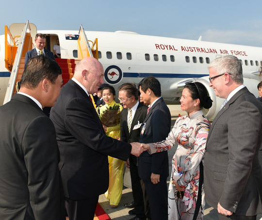Cận cảnh lễ đón Toàn quyền Úc thăm Việt Nam