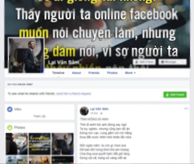 Nhà báo Lại Văn Sâm bức xúc vì bị giả mạo trên Facebook