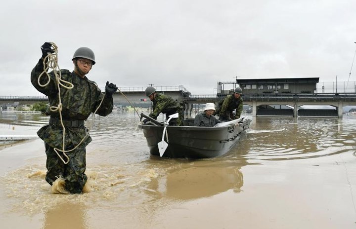 Mưa lũ lịch sử nhấn chìm nhiều khu vực ở Nhật, 48 người chết