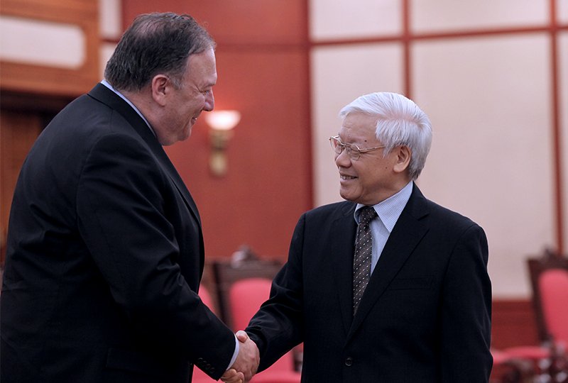 Tổng bí thư Nguyễn Phú Trọng tiếp Ngoại trưởng Hoa Kỳ