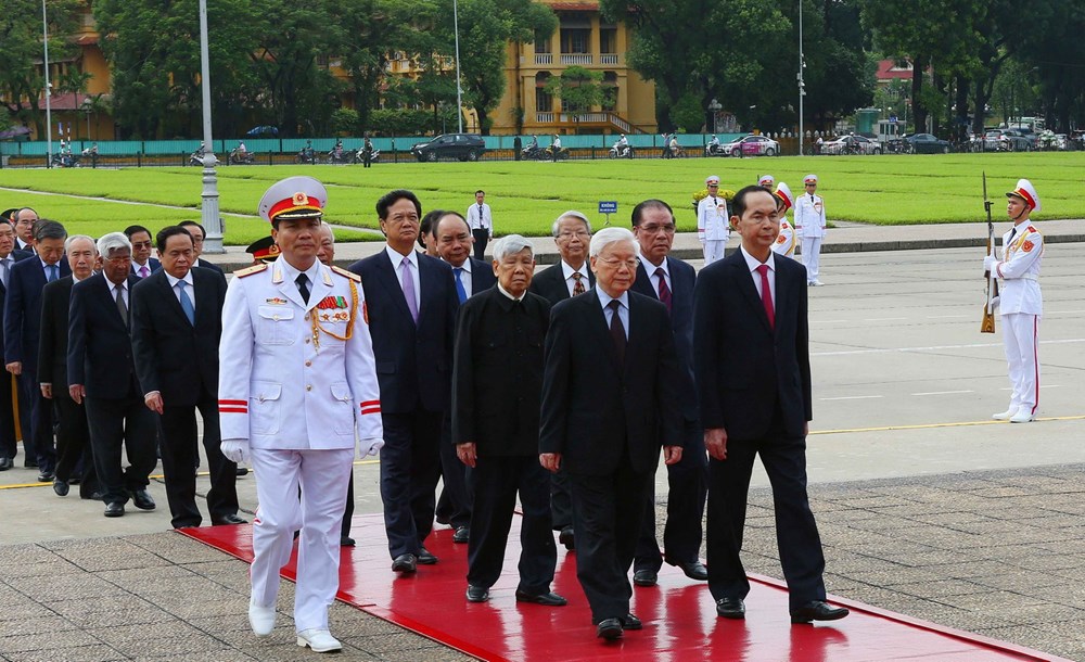Lãnh đạo Đảng, Nhà nước vào Lăng viếng Chủ tịch Hồ Chí Minh nhân kỷ niệm 73 năm Quốc khánh 2-9