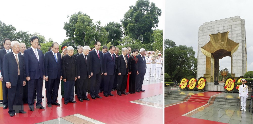Lãnh đạo Đảng, Nhà nước vào Lăng viếng Chủ tịch Hồ Chí Minh nhân kỷ niệm 73 năm Quốc khánh 2-9