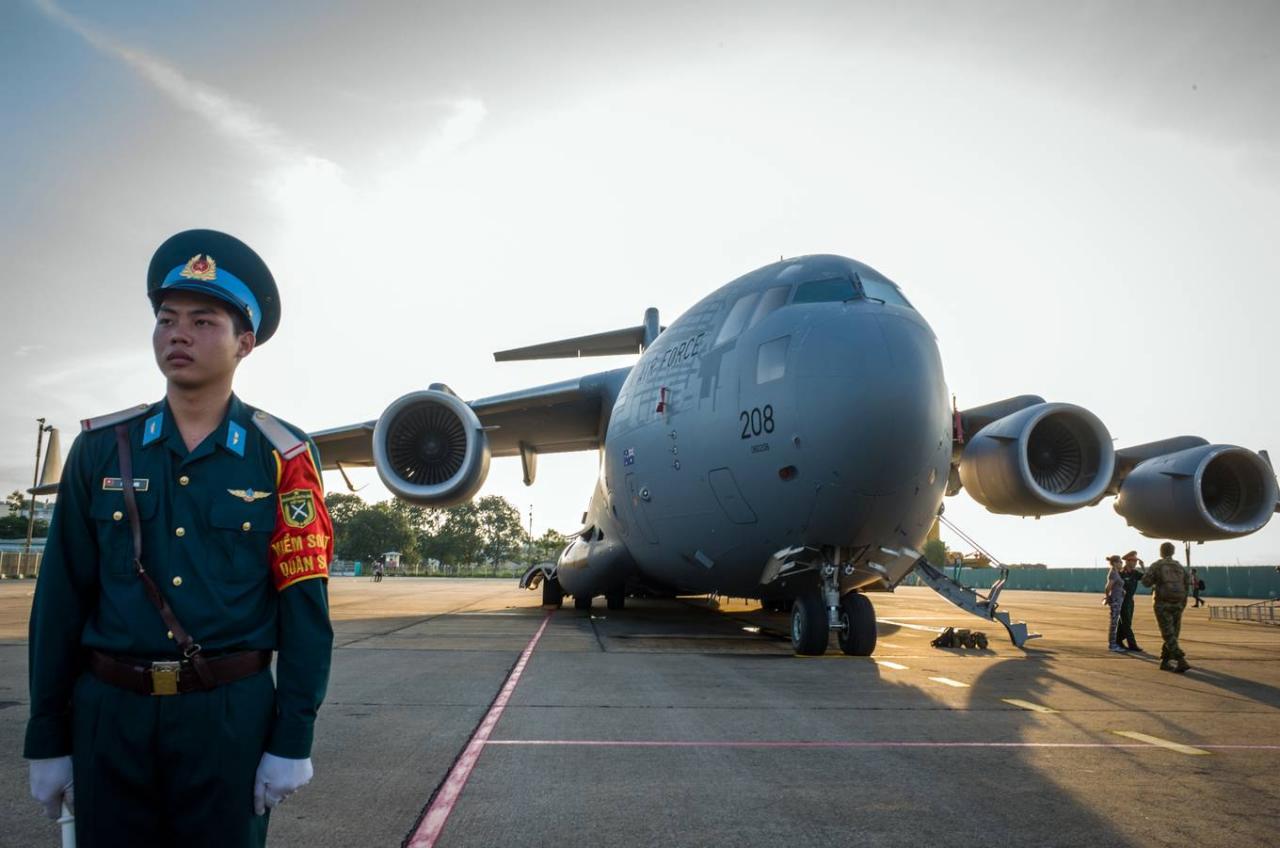 Máy bay quân sự Australia tới TP HCM hỗ trợ lực lượng gìn giữ hòa bình