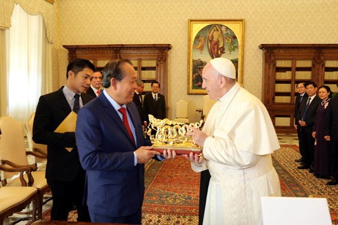 Phó Thủ tướng thường trực Trương Hòa Bình thăm Tòa thánh Vatican ​