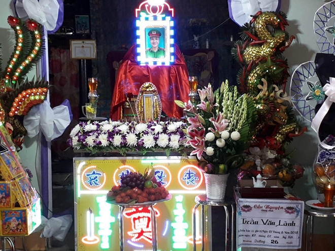 Hạ sỹ Trần Văn Lành, chiến sĩ Công an đã hy sinh vì bình yên cuộc sống