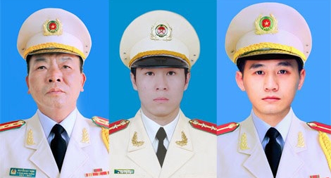 Tổ chức trọng thể lễ tang 3 liệt sỹ Công an nhân dân