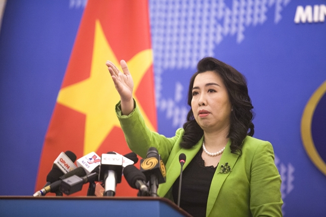 Việt Nam kiên quyết phản đối cuộc tập trận trái phép tại Trường Sa