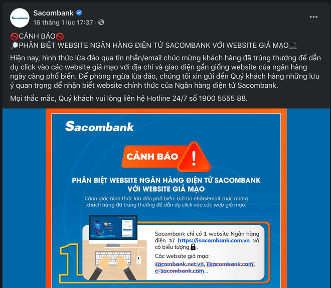 Cảnh báo: Sau các trang web bán vé máy bay, đến lượt website ngân hàng giả xuất hiện tràn lan, thủ đoạn lừa đảo cực kỳ tinh vi