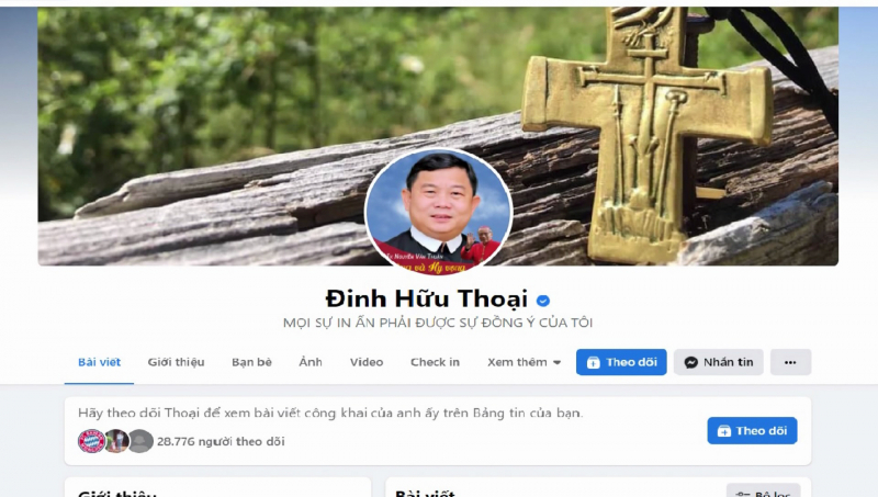 Cần xử lý nghiêm hành vi vi phạm của linh mục Đinh Hữu Thoại
