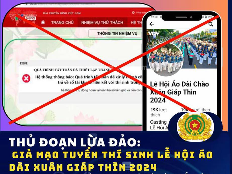 Cảnh giác chiêu lừa đảo chị em phụ nữ dự tuyển thí sinh áo dài